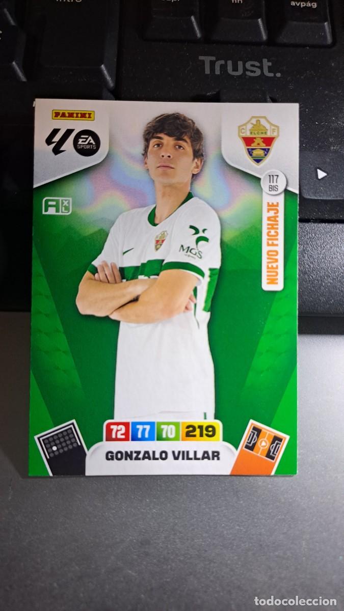 Coleccionismo cromos antiguos: ADRENALYN XL GONZALO VILLAR NUEVO FICHAJE 117 BIS ELCHE CROMO LIGA 2025 2026 25 26 PANINI