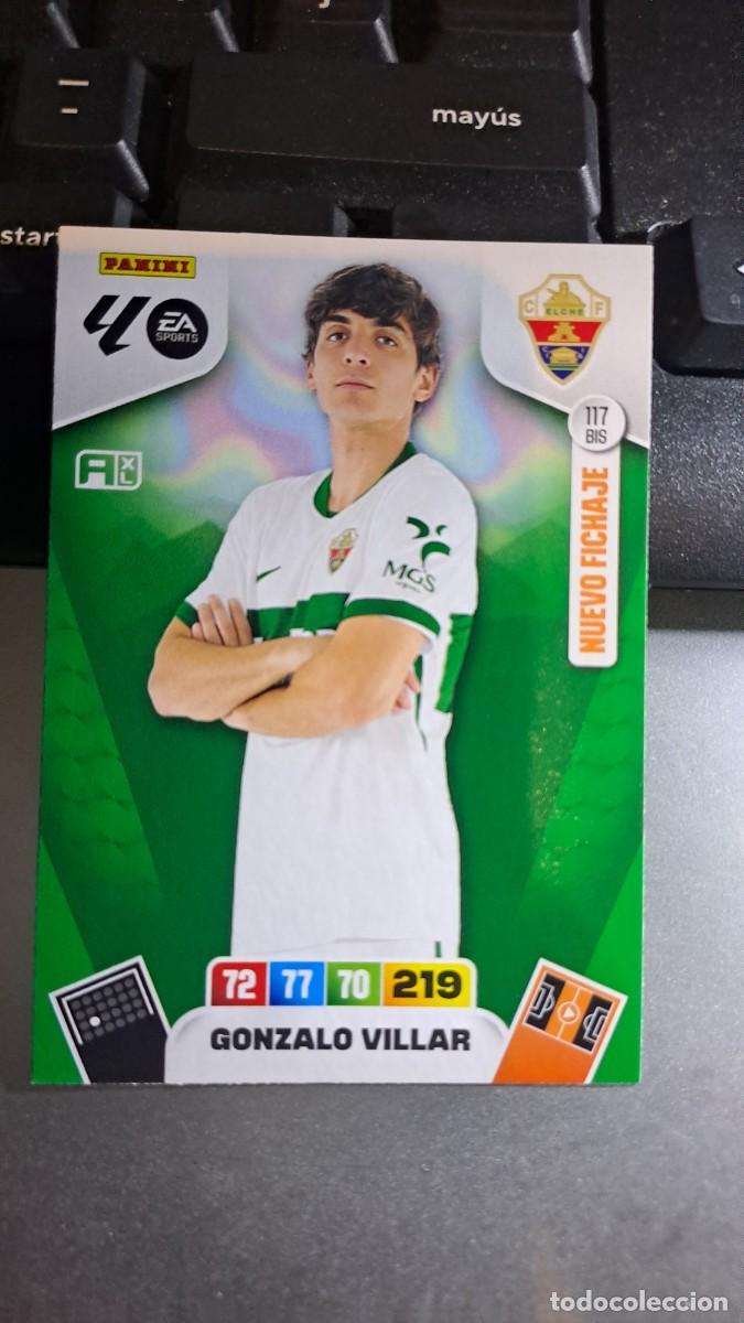 Coleccionismo cromos antiguos: ADRENALYN XL GONZALO VILLAR NUEVO FICHAJE 117 BIS ELCHE CROMO LIGA 2025 2026 25 26 PANINI