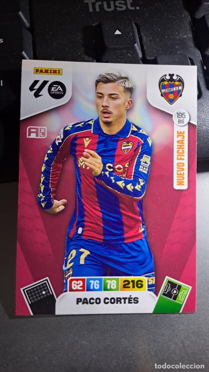 Coleccionismo cromos antiguos: ADRENALYN XL PACO CORTES NUEVO FICHAJE 195 BIS LEVANTE CROMO LIGA 2025 2026 25 26 PANINI