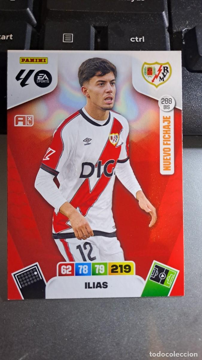 Coleccionismo cromos antiguos: ADRENALYN XL ILIAS NUEVO FICHAJE 288 BIS RAYO VALLECANO CROMO LIGA 2025 2026 25 26 PANINI
