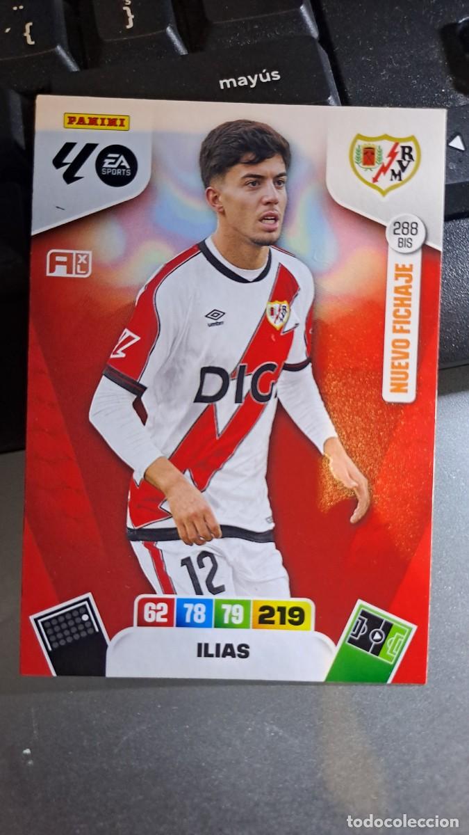 Coleccionismo cromos antiguos: ADRENALYN XL ILIAS NUEVO FICHAJE 288 BIS RAYO VALLECANO CROMO LIGA 2025 2026 25 26 PANINI