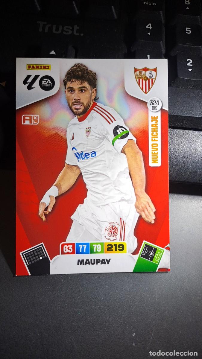 Coleccionismo cromos antiguos: ADRENALYN XL MAUPAY NUEVO FICHAJE 324 BIS SEVILLA CROMO LIGA 2025 2026 25 26 PANINI