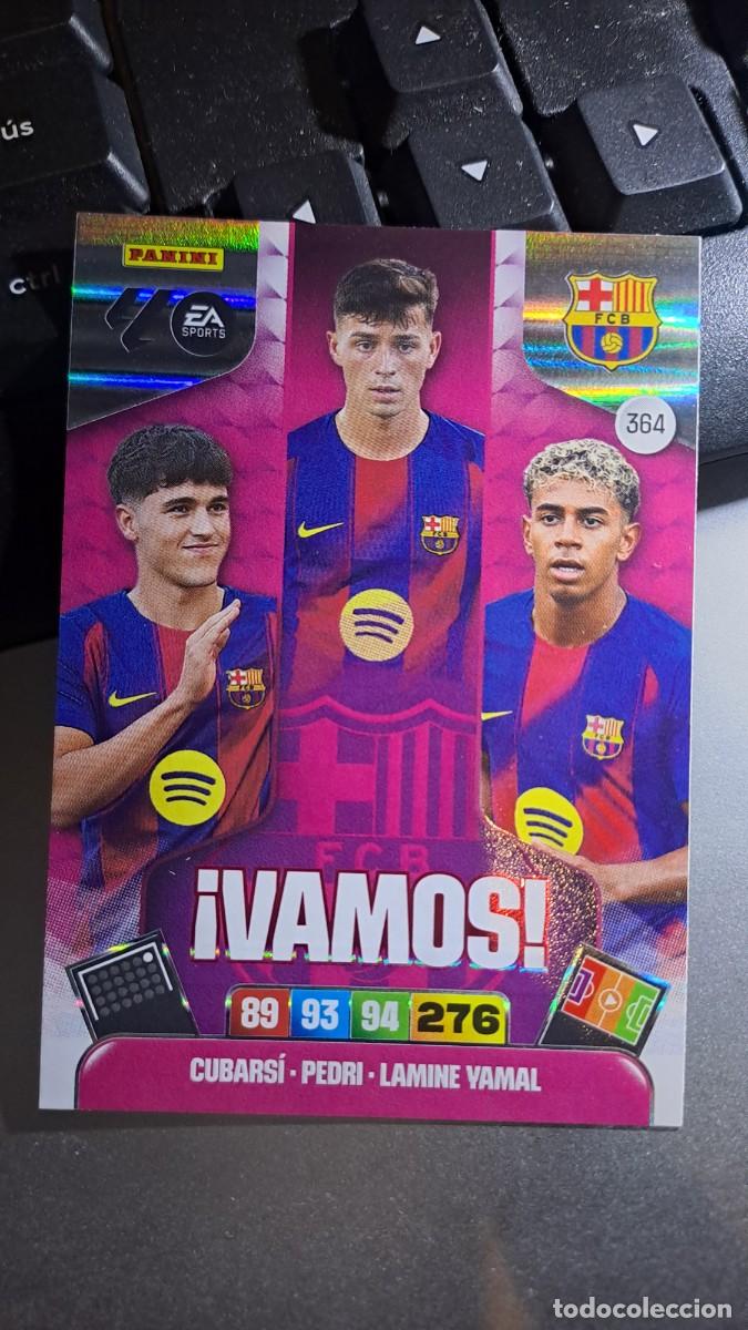 Coleccionismo cromos antiguos: ADRENALYN XL CUBARSI PEDRI LAMINE YAMAL 364 VAMOS 364 BARCELONA CROMO LIGA 2025 2026 25 26 PANINI