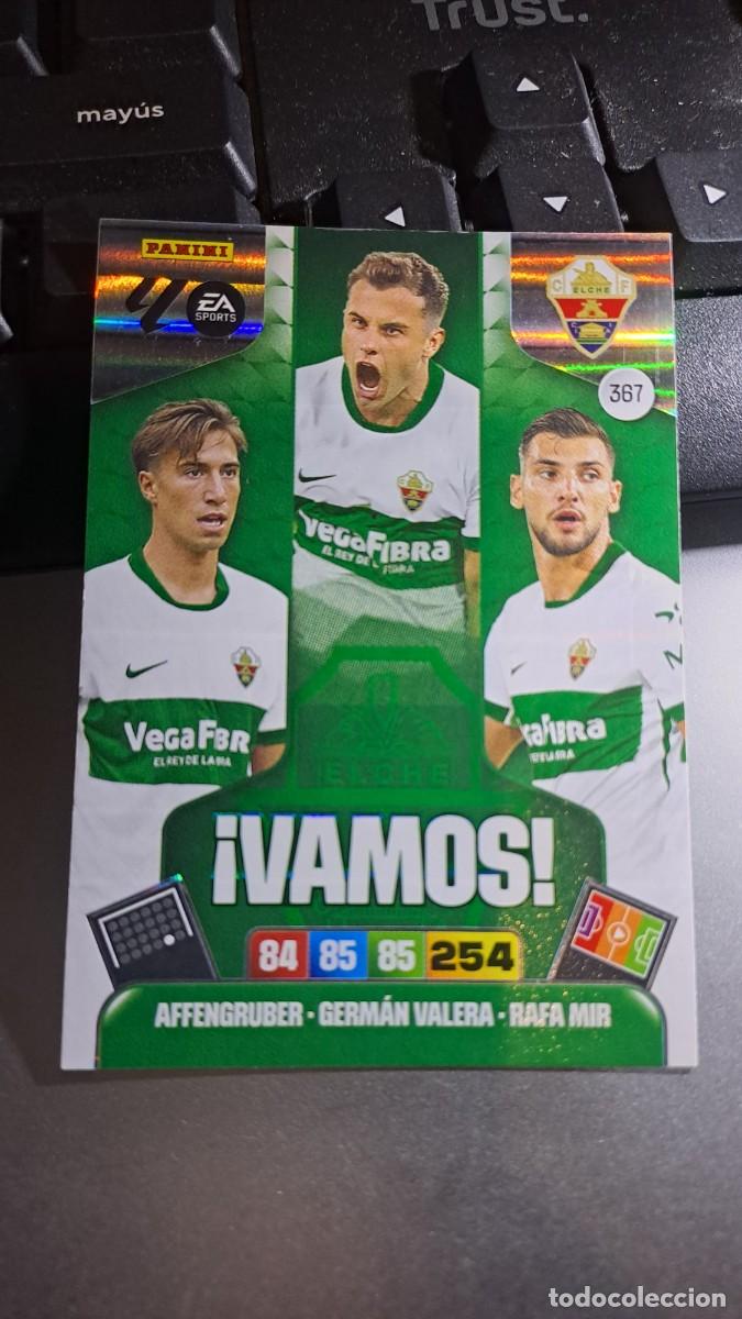 Coleccionismo cromos antiguos: ADRENALYN XL AFFENGRUBER GERMAN VALERA RAFA MIR VAMOS 367 ELCHE CROMO LIGA 2025 2026 25 26 PANINI