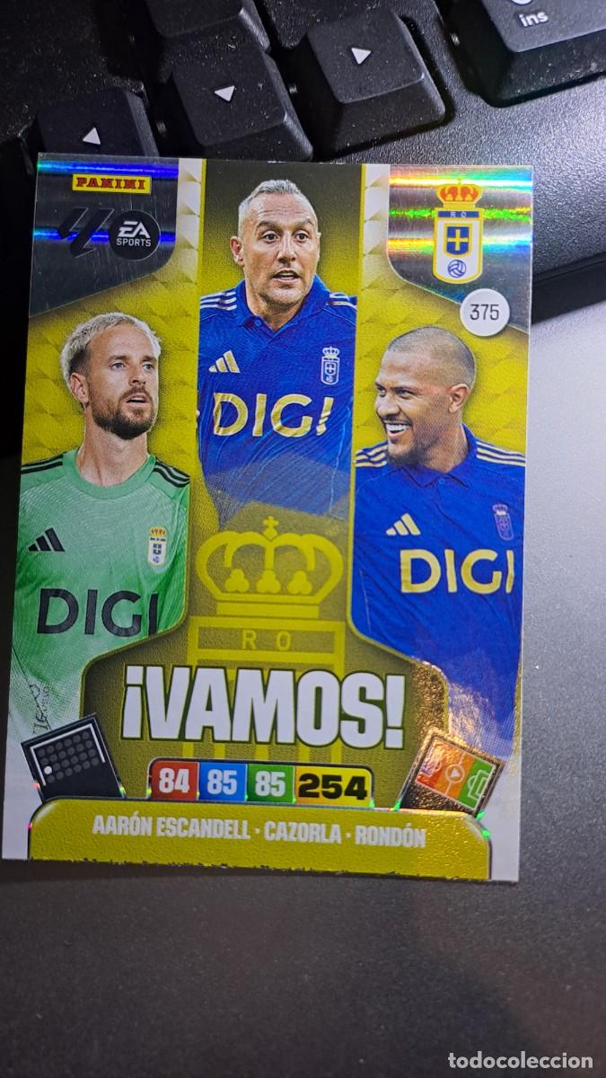 Coleccionismo cromos antiguos: ADRENALYN XL RONDON CAZORLA AARON ESCANDELL 375 VAMOS 375 OVIEDO CROMO LIGA 2025 2026 25 26 PANINI