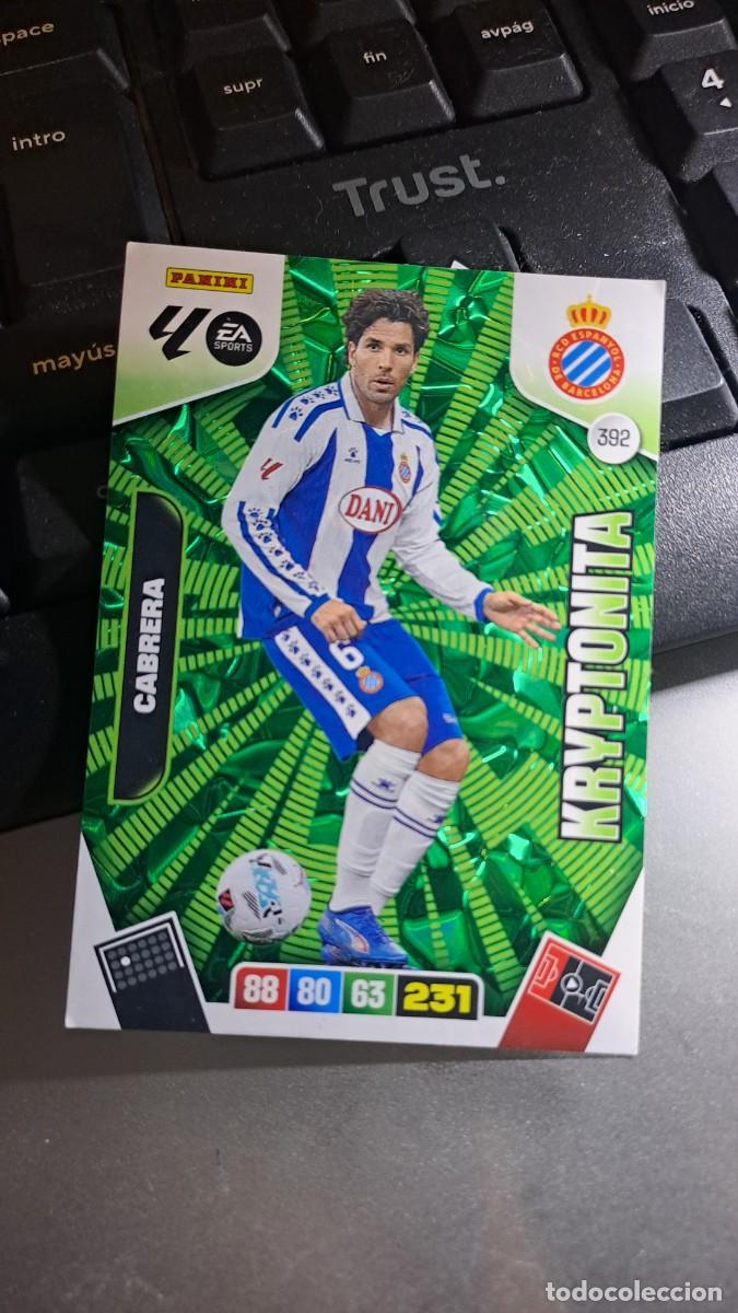Coleccionismo cromos antiguos: ADRENALYN XL CABRERA 392 KRYPTONITA 392 ESPANYOL CROMO LIGA 2025 2026 25 26 PANINI