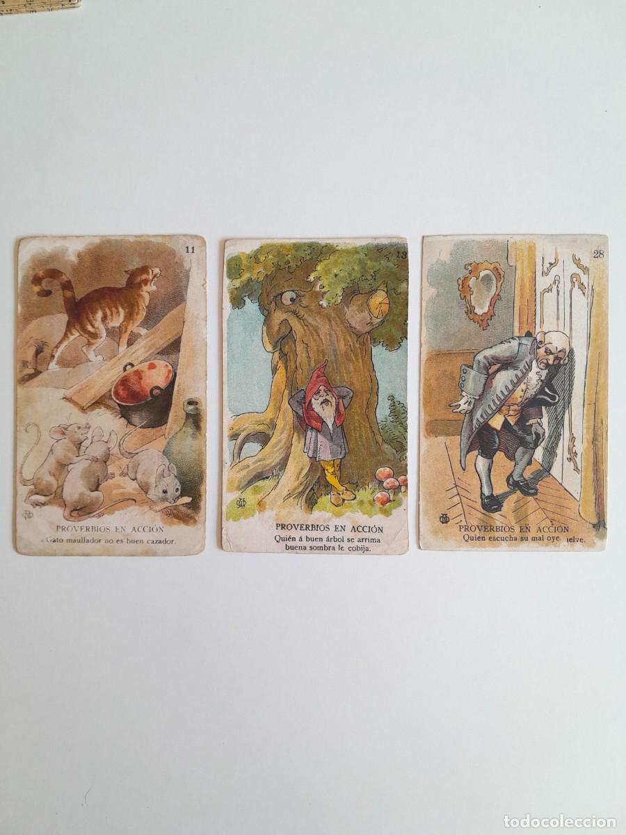Coleccionismo cromos antiguos: 3 CROMOS CHOCOLATE AMATLLER DIBUJADOS POR APEL&middot;LES MESTRES (c.1910)