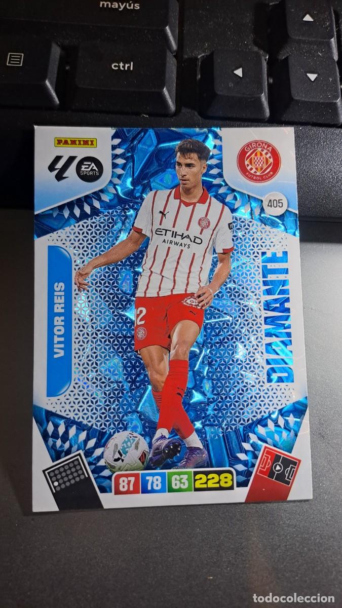 Coleccionismo cromos antiguos: ADRENALYN XL VITOR REIS 405 DIAMANTE 405 GIRONA CROMO LIGA 2025 2026 25 26 PANINI