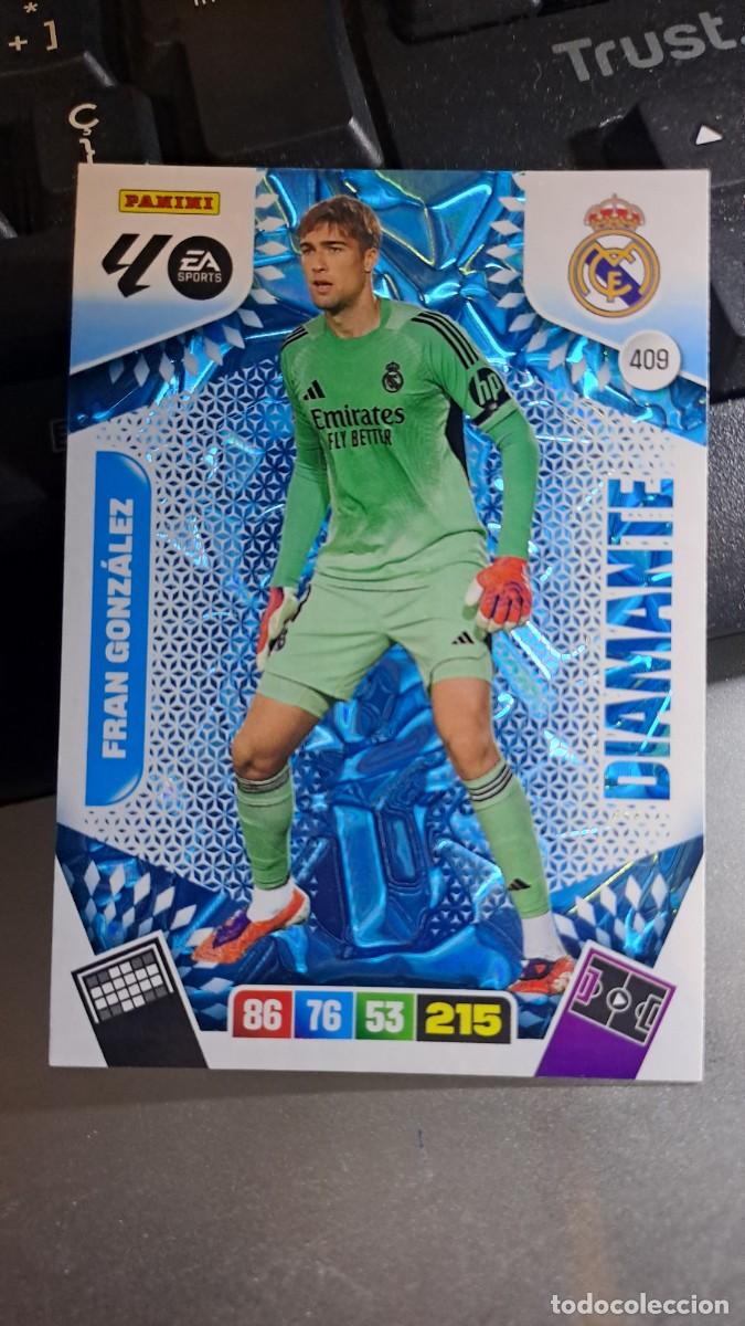 Coleccionismo cromos antiguos: ADRENALYN XL FRAN GONZALEZ 409 DIAMANTE 409 REAL MADRID CROMO LIGA 2025 2026 25 26 PANINI