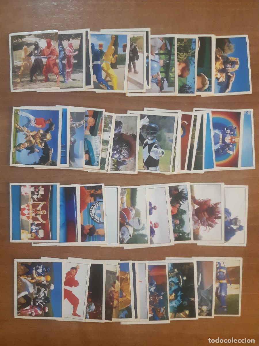 Coleccionismo cromos antiguos: LOTE 55 CROMOS DIFERENTES POWER RANGERS PANINI 1996. NUNCA PEGADOS, SIN PEGAR