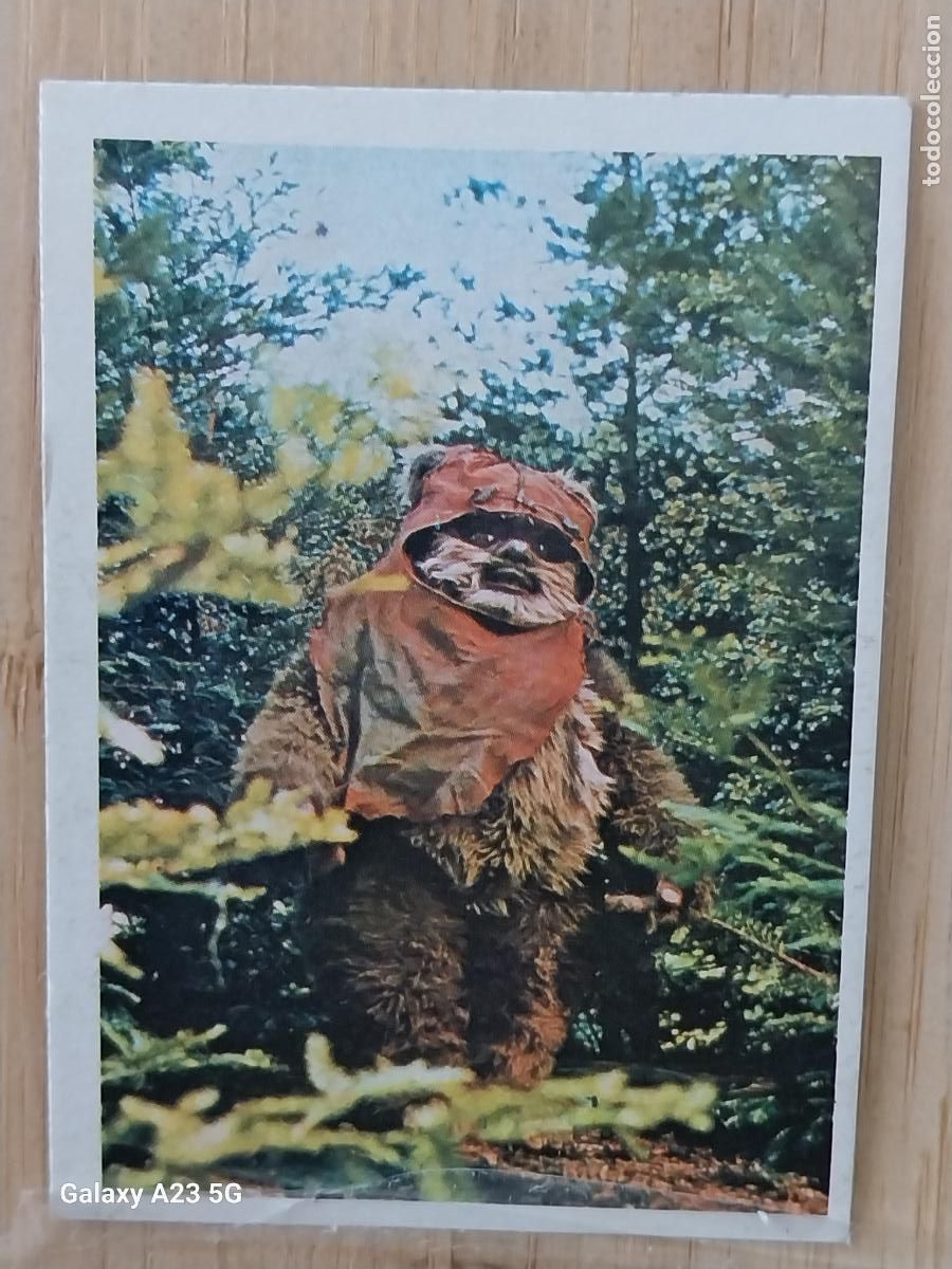 Coleccionismo cromos antiguos: RETORNO JEDI STAR WARS PACOSA DOS 160 WICKET EWOKS RECUPERADO ORIGINAL