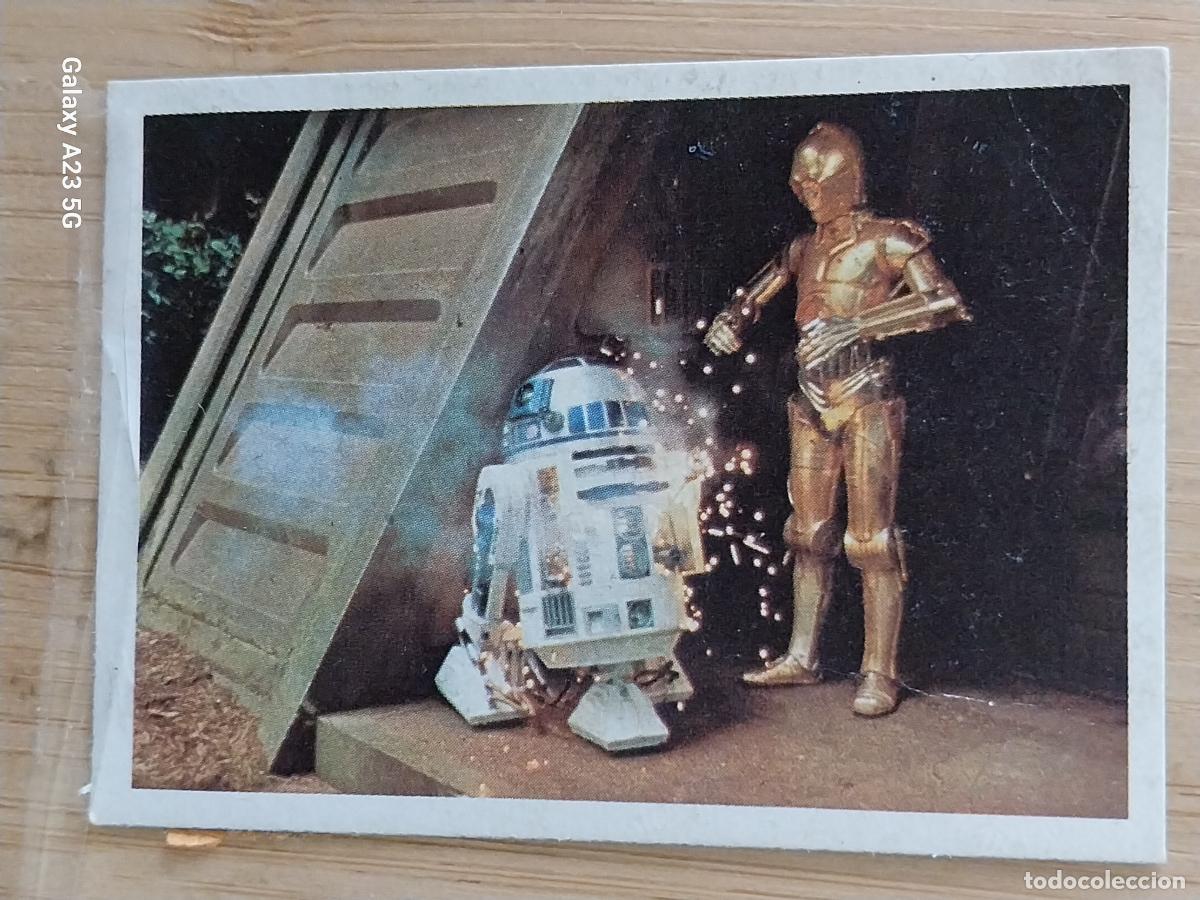 Coleccionismo cromos antiguos: RETORNO JEDI STAR WARS PACOSA DOS 168 C3PO R2D2 RECUPERADO ORIGINAL
