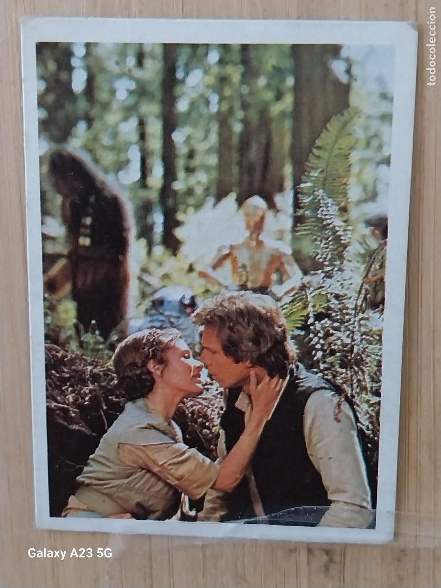 Coleccionismo cromos antiguos: RETORNO JEDI STAR WARS PACOSA DOS 175 EWOKS R2D2 C3PO LEIA SOLO RECUPERADO ORIGINAL