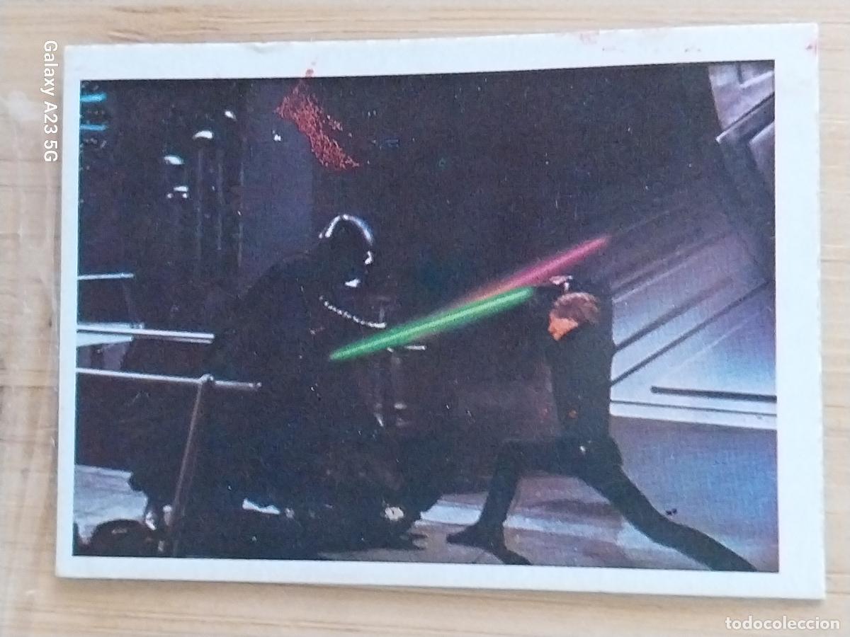 Coleccionismo cromos antiguos: RETORNO JEDI STAR WARS PACOSA DOS 184 LUKE DARTH VADER RECUPERADO ORIGINAL