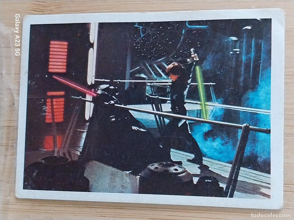 Coleccionismo cromos antiguos: RETORNO JEDI STAR WARS PACOSA DOS 185 LUKE DARTH VADER RECUPERADO ORIGINAL