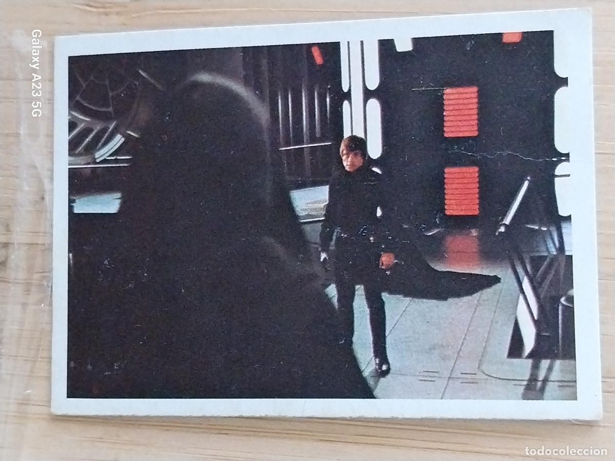 Coleccionismo cromos antiguos: RETORNO JEDI STAR WARS PACOSA DOS 186 LUKE DARTH VADER RECUPERADO ORIGINAL