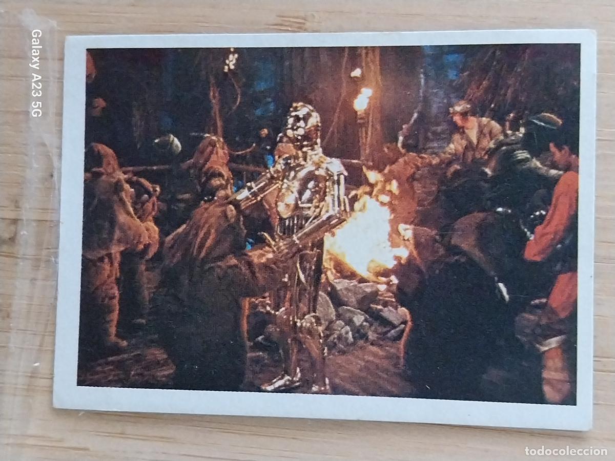 Coleccionismo cromos antiguos: RETORNO JEDI STAR WARS A&Ntilde;O 1983 PACOSA DOS 196 RECUPERADO ORIGINAL