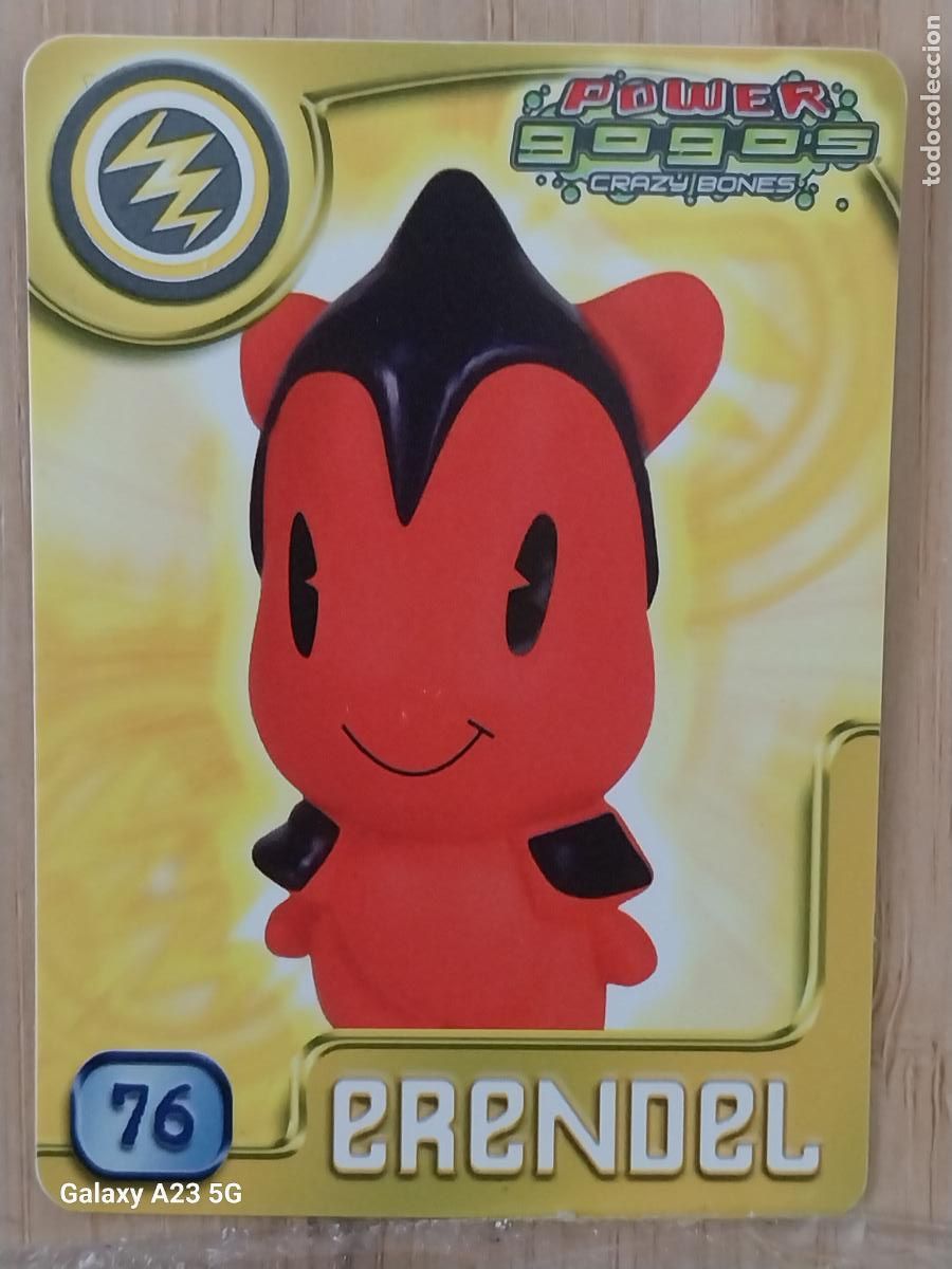Coleccionismo cromos antiguos: GOGO&acute;S CRAZY BONES POWER SERIE 4 2009 CROMO 76 ERENDEL CARD ORIGINAL GOGOS
