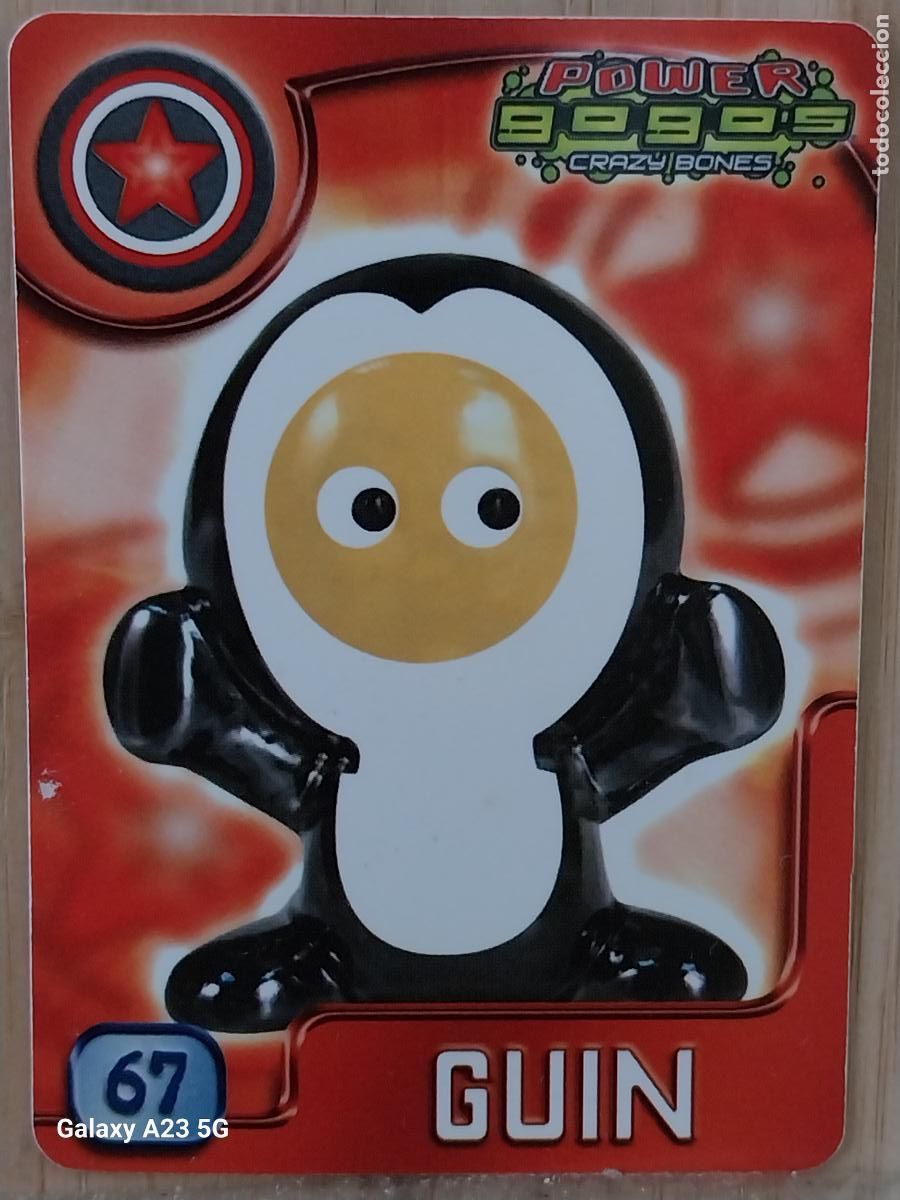 Coleccionismo cromos antiguos: GOGO&acute;S CRAZY BONES POWER SERIE 4 2009 CROMO 67 GUIN ** CARD ORIGINAL GOGOS
