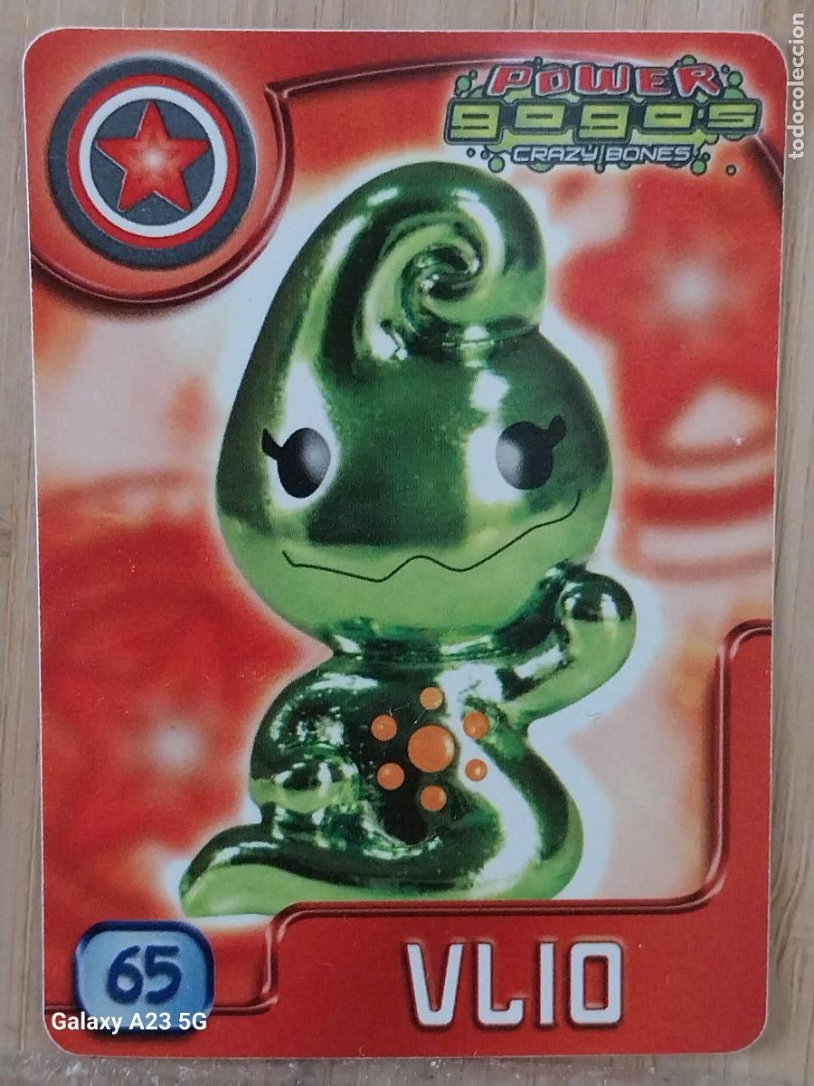Coleccionismo cromos antiguos: GOGO&acute;S CRAZY BONES POWER SERIE 4 2009 CROMO 65 VLIO *** CARD ORIGINAL GOGOS