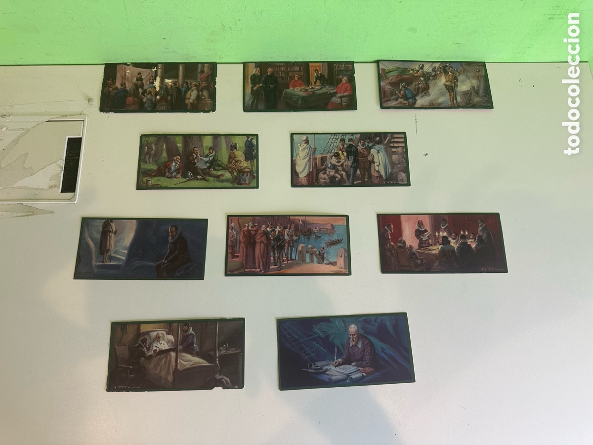 Coleccionismo cromos antiguos: Lote de 10 cromos antiguos Miguel de Cervantes Saavedra &ndash; Serie completa