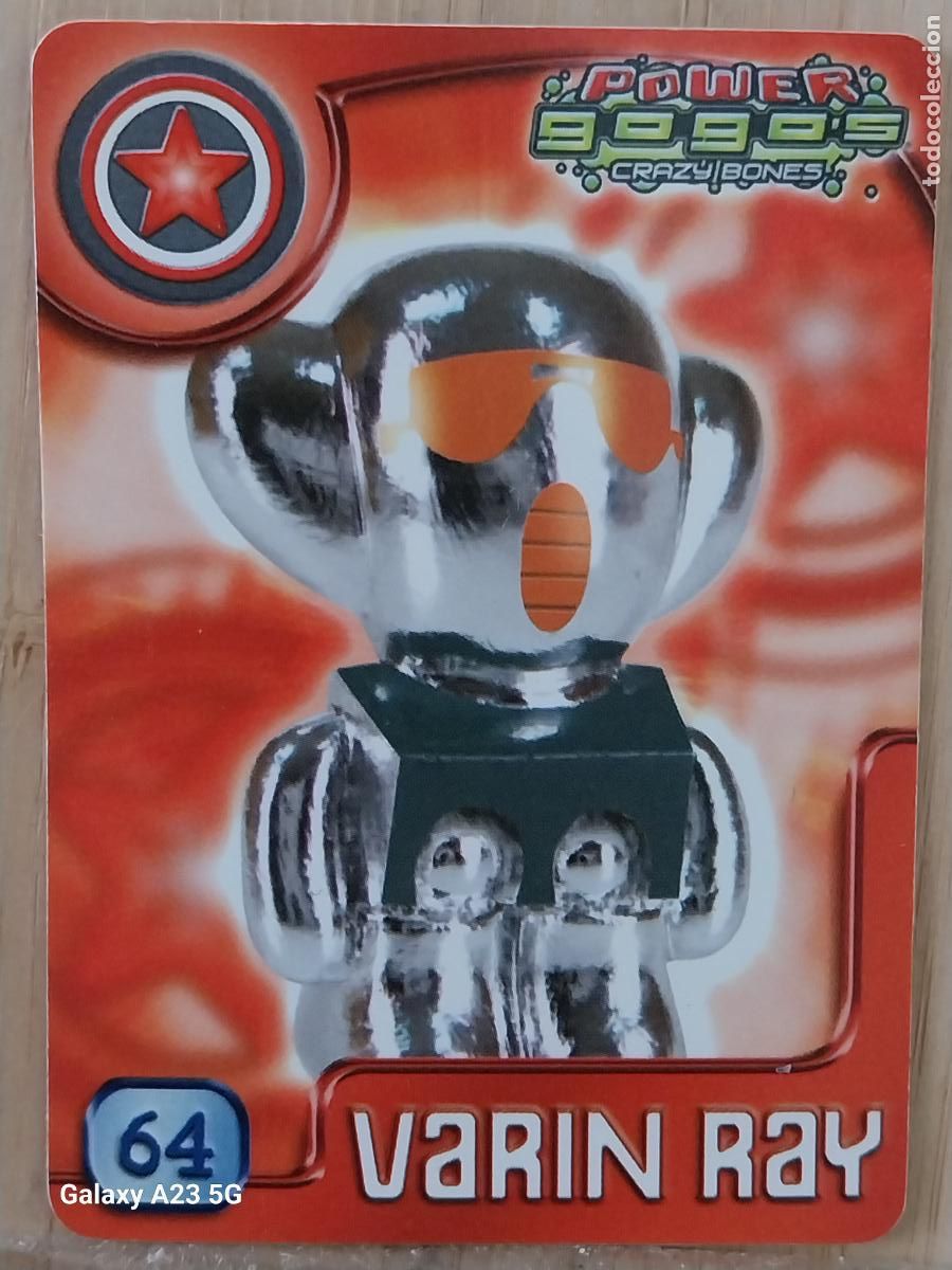 Sammeln alte Sammelbilder: GOGO&acute;S CRAZY BONES POWER SERIE 4 2009 CROMO 64 VARIN RAY ** CARD ORIGINAL GOGOS