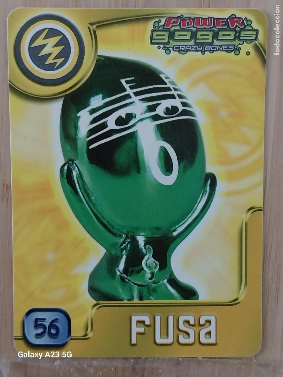 Colecionismo Cromos antigos: GOGO&acute;S CRAZY BONES POWER SERIE 4 2009 CROMO 56 FUSA * CARD ORIGINAL GOGOS
