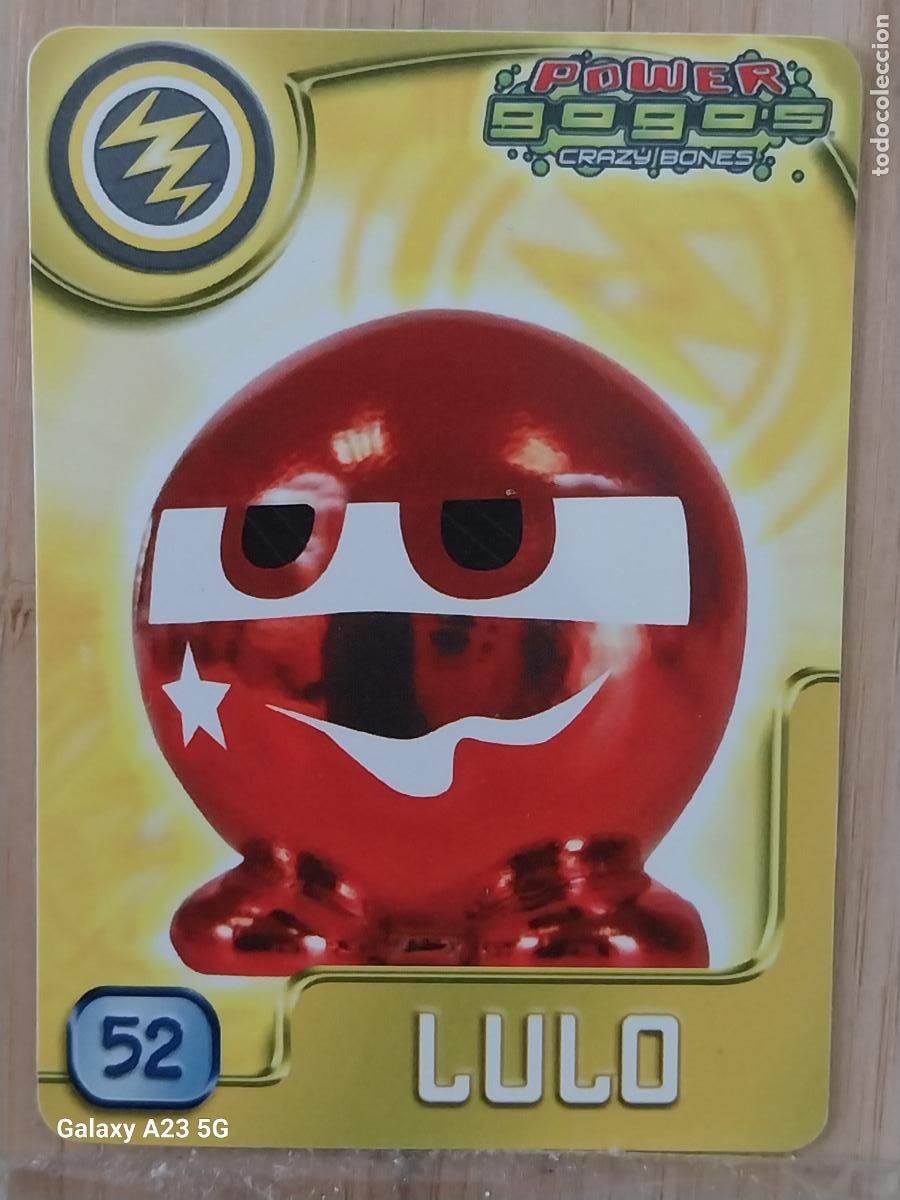 Colecionismo Cromos antigos: GOGO&acute;S CRAZY BONES POWER SERIE 4 2009 CROMO 52 LULO **** CARD ORIGINAL GOGOS