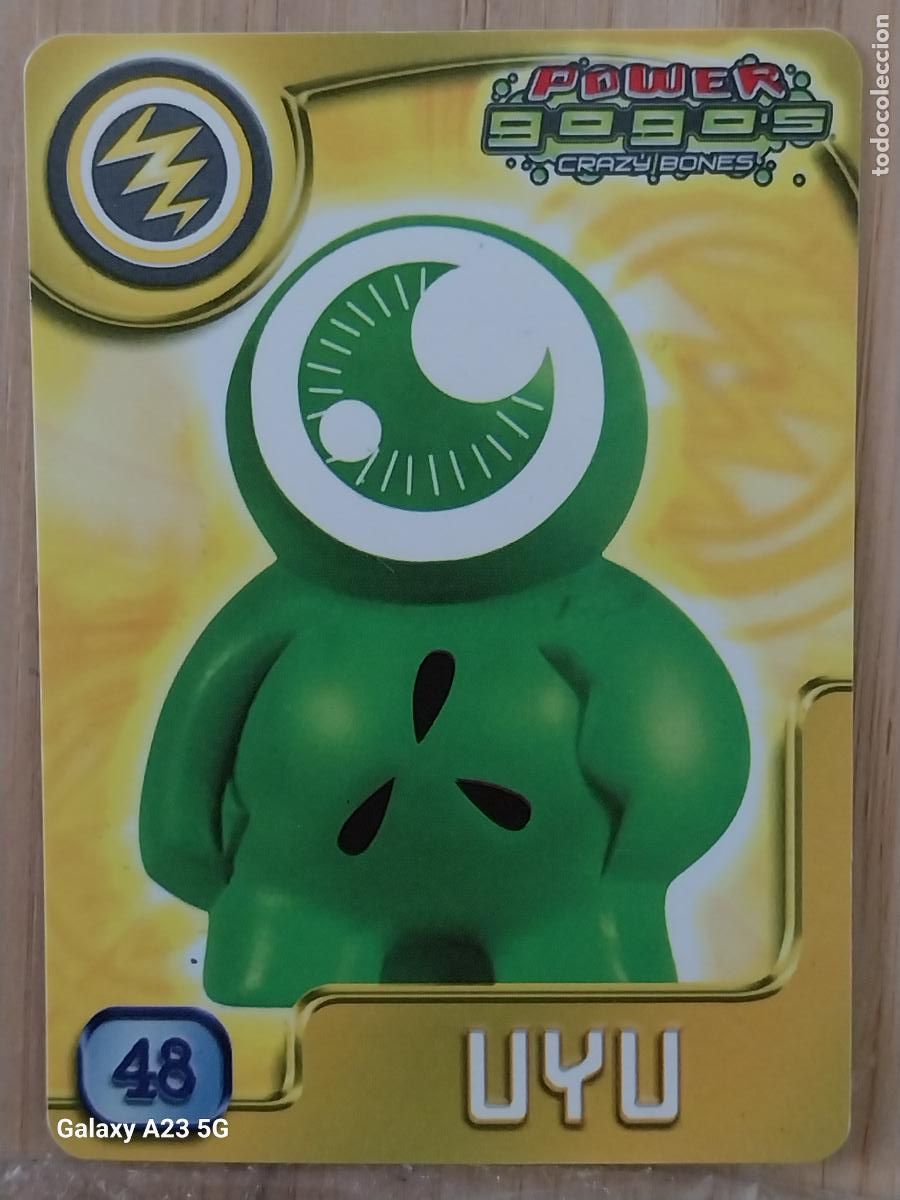 Coleccionismo cromos antiguos: GOGO&acute;S CRAZY BONES POWER SERIE 4 2009 CROMO 48 UYU **** CARD ORIGINAL GOGOS