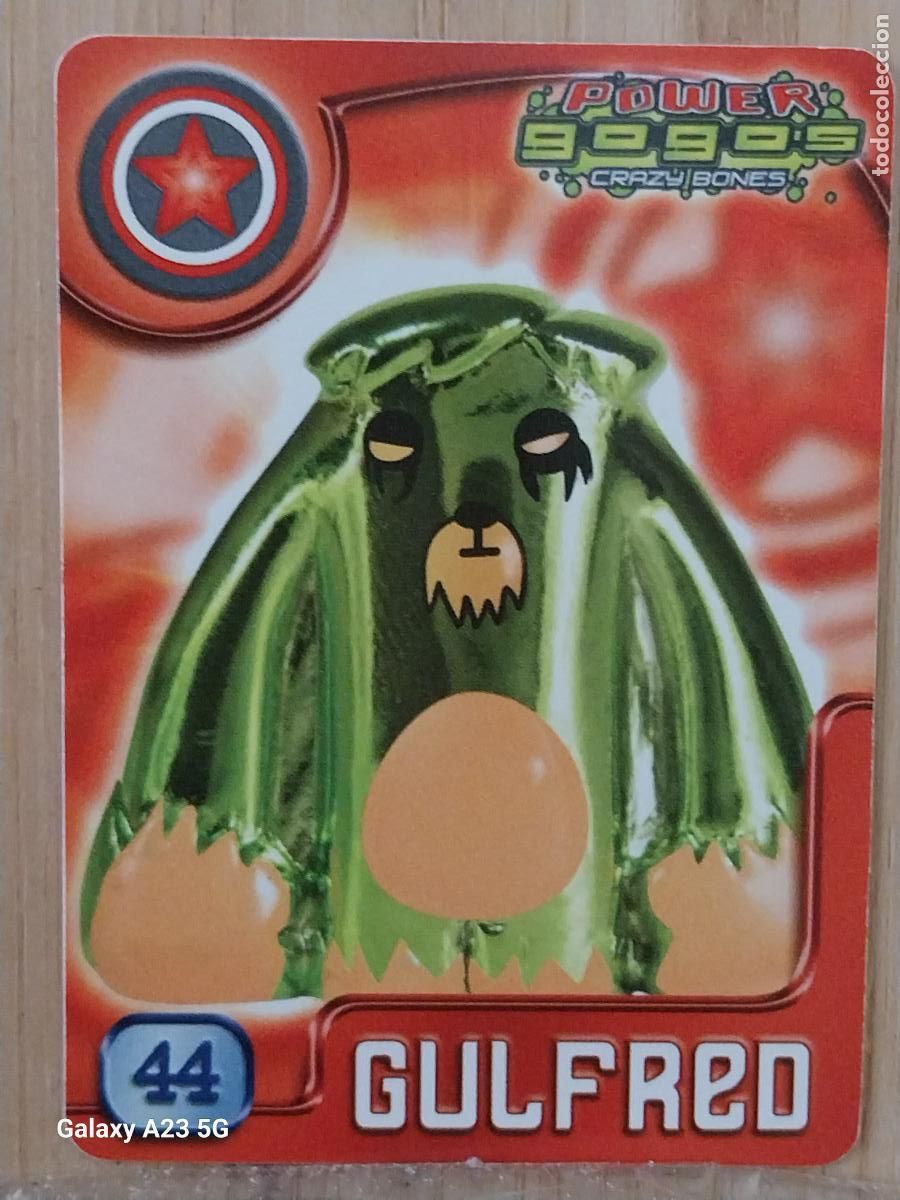 Coleccionismo cromos antiguos: GOGO&acute;S CRAZY BONES POWER SERIE 4 2009 CROMO 44 GULFRED **** CARD ORIGINAL GOGOS