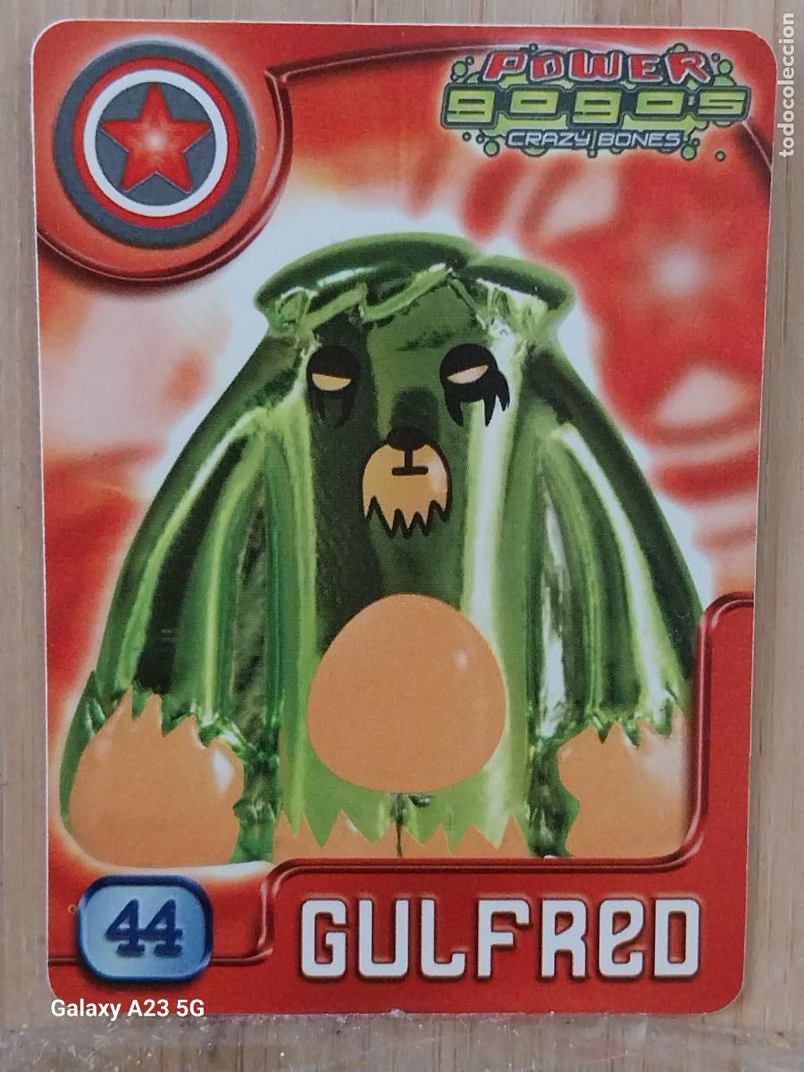 Coleccionismo cromos antiguos: GOGO&acute;S CRAZY BONES POWER SERIE 4 2009 CROMO 44 GULFRED *** CARD ORIGINAL GOGOS