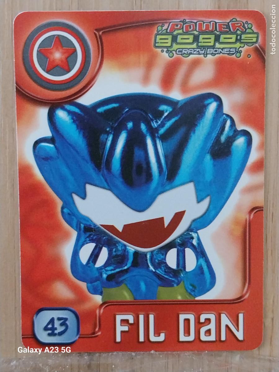 Coleccionismo cromos antiguos: GOGO&acute;S CRAZY BONES POWER SERIE 4 2009 CROMO 43 FIL DAN *** CARD ORIGINAL GOGOS