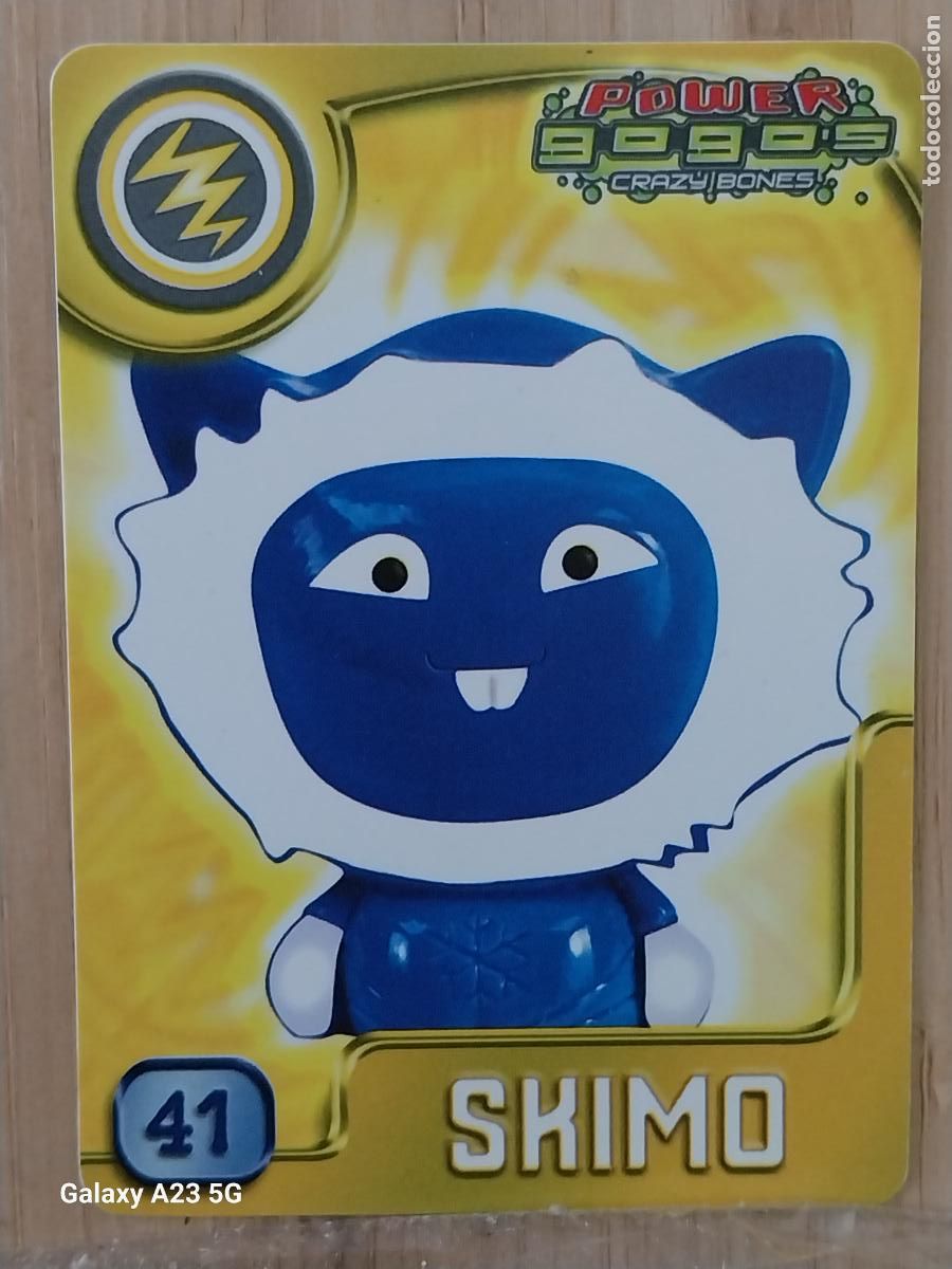 Coleccionismo cromos antiguos: GOGO&acute;S CRAZY BONES POWER SERIE 4 2009 CROMO 41 SKIMO *** CARD ORIGINAL GOGOS