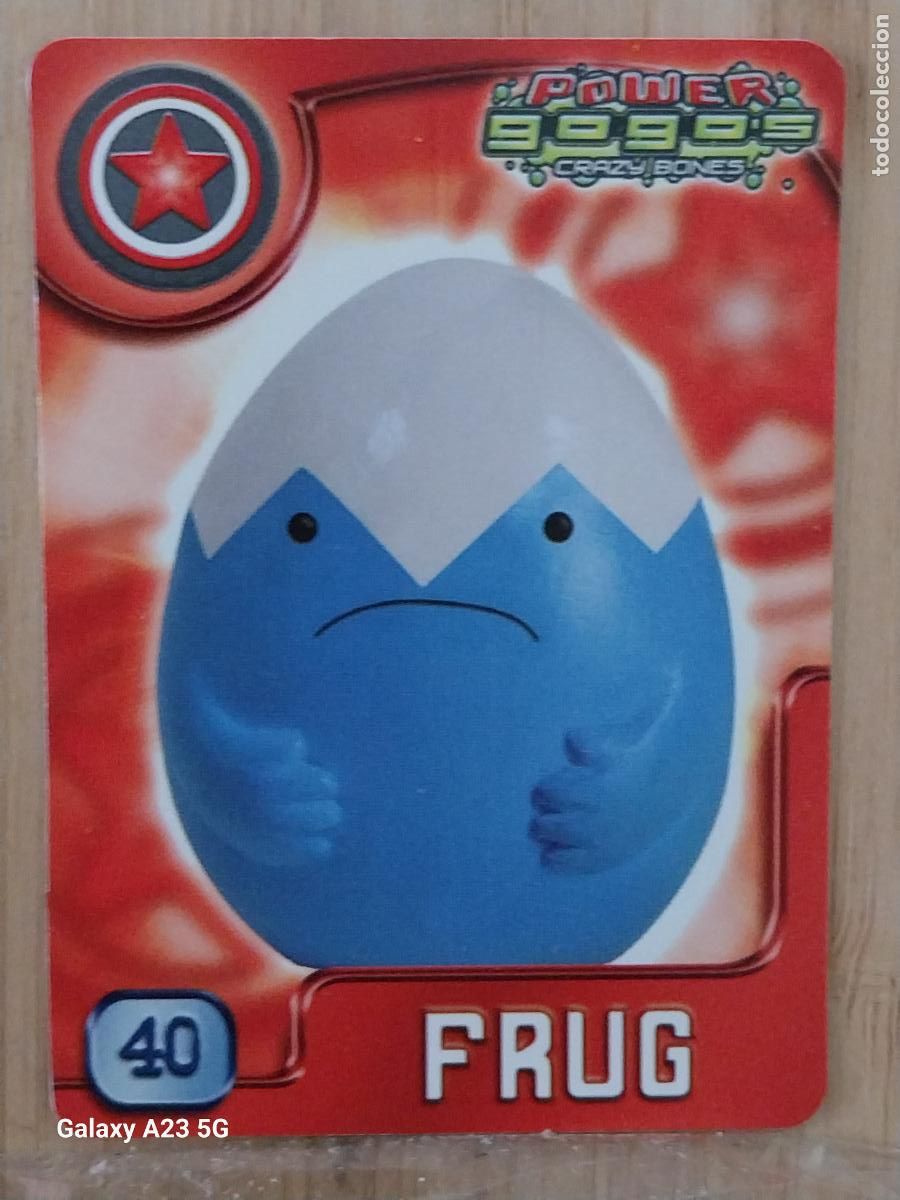 Coleccionismo cromos antiguos: GOGO&acute;S CRAZY BONES POWER SERIE 4 2009 CROMO 40 FRUG *** CARD ORIGINAL GOGOS
