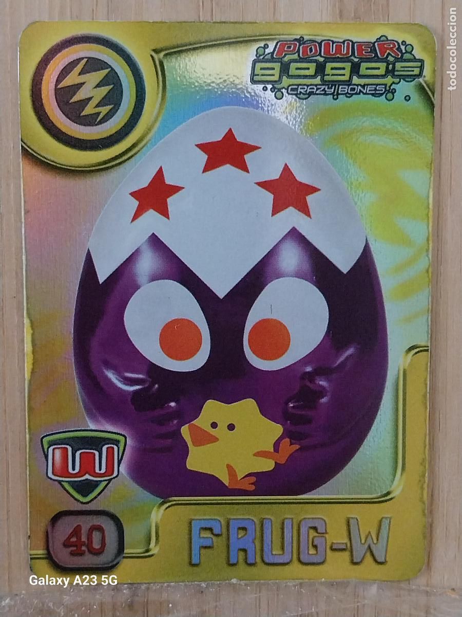 Coleccionismo cromos antiguos: GOGO&acute;S CRAZY BONES POWER SERIE 4 2009 CROMO 40 FRUG W BRILLANTE *** CARD ORIGINAL GOGOS