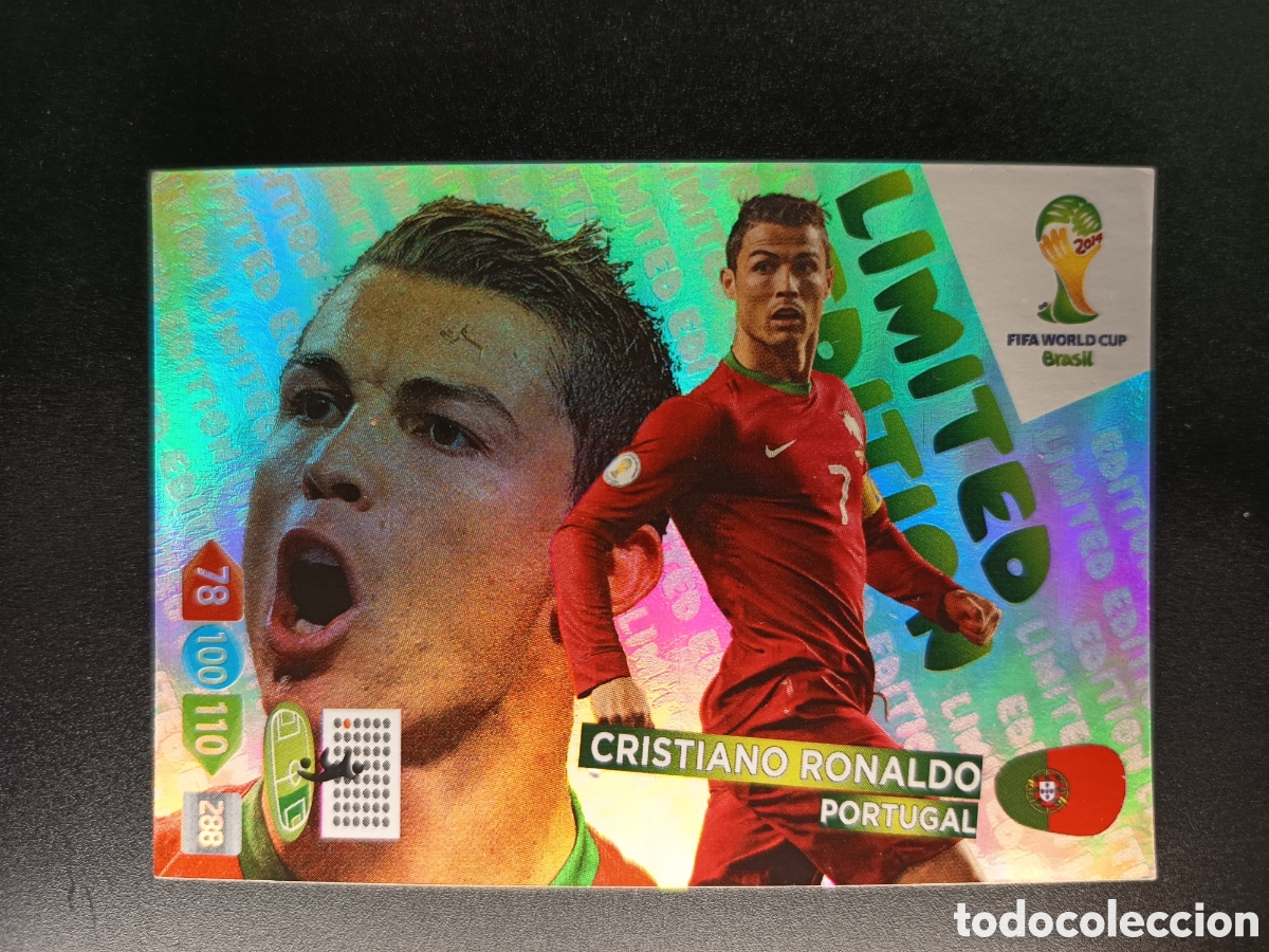 Coleccionismo cromos antiguos: CRISTIANO RONALDO LIMITED EDITION PORTUGAL ADRENALYN XL MUNDIAL BRASIL 2014 (II)