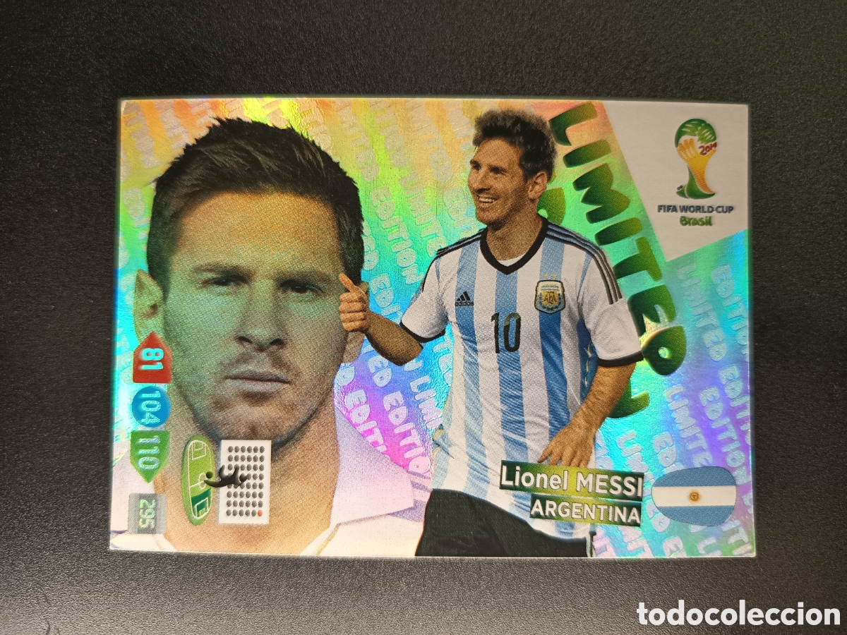 Coleccionismo cromos antiguos: MESSI LIMITED EDITION ARGENTINA ADRENALYN XL MUNDIAL BRASIL 2014 (I)
