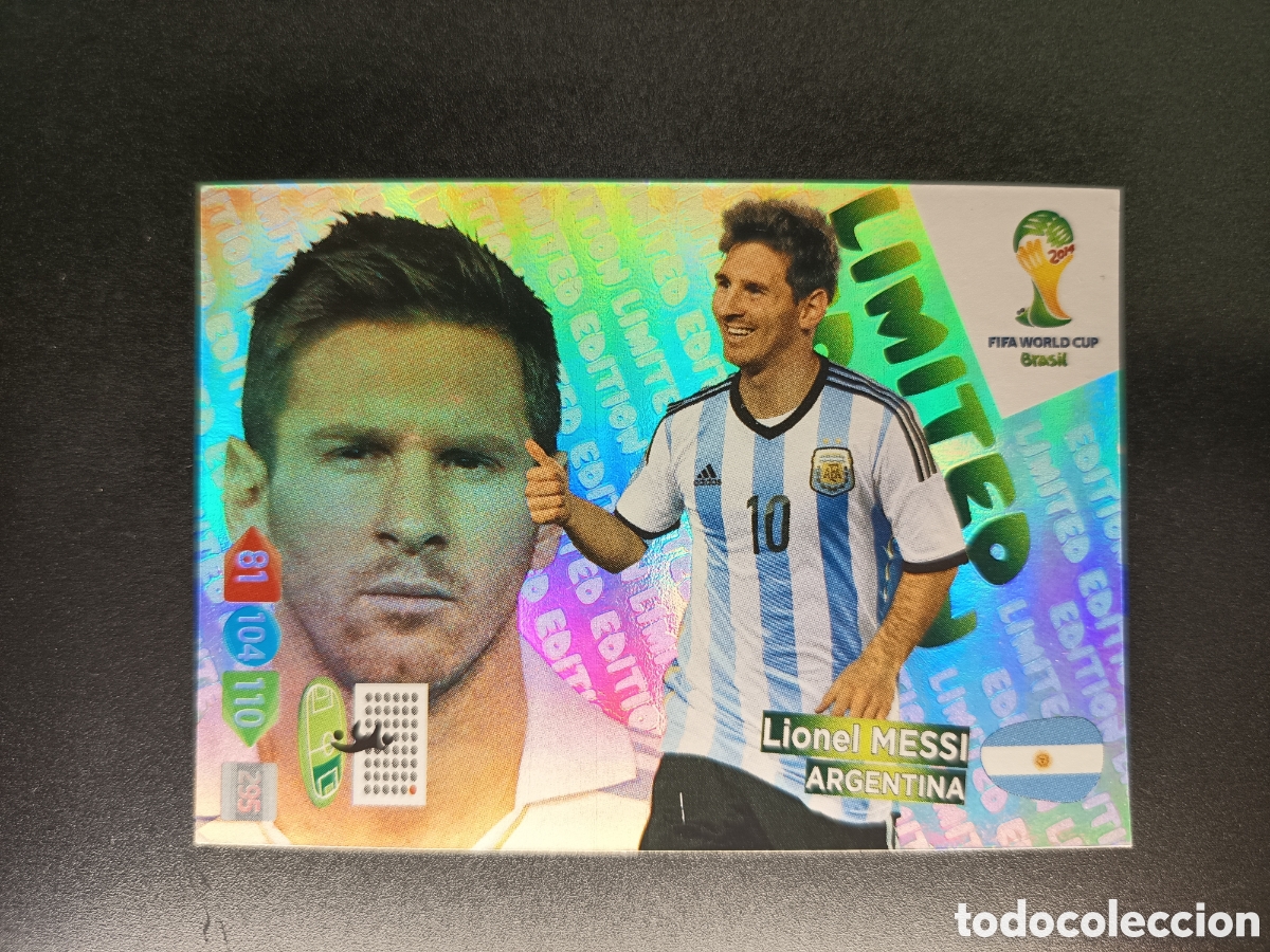 Coleccionismo cromos antiguos: MESSI LIMITED EDITION ARGENTINA ADRENALYN XL MUNDIAL BRASIL 2014 (II)