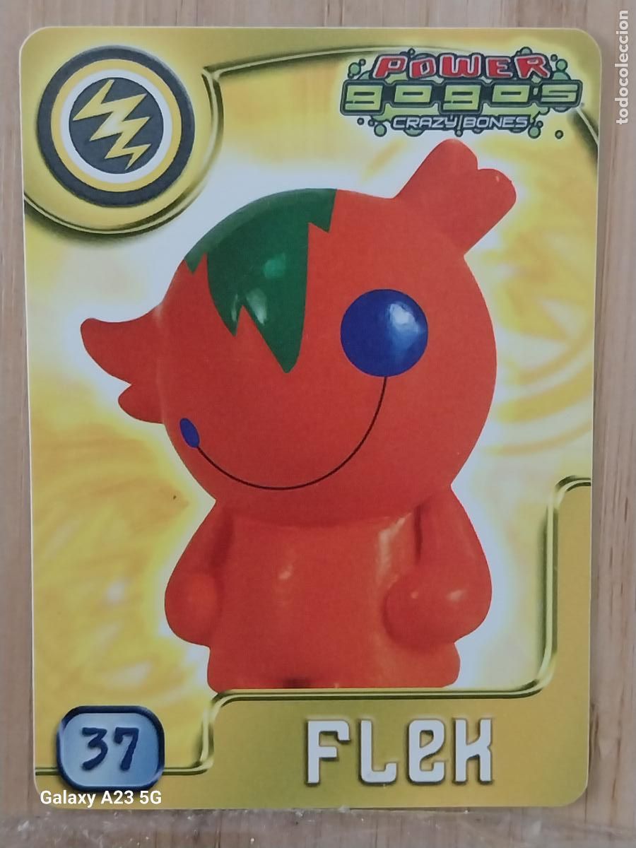 Coleccionismo cromos antiguos: GOGO&acute;S CRAZY BONES POWER SERIE 4 2009 CROMO 37 FLEK *** CARD ORIGINAL GOGOS