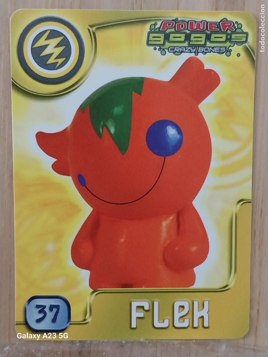 Coleccionismo cromos antiguos: GOGO&acute;S CRAZY BONES POWER SERIE 4 2009 CROMO 37 FLEK ** CARD ORIGINAL GOGOS