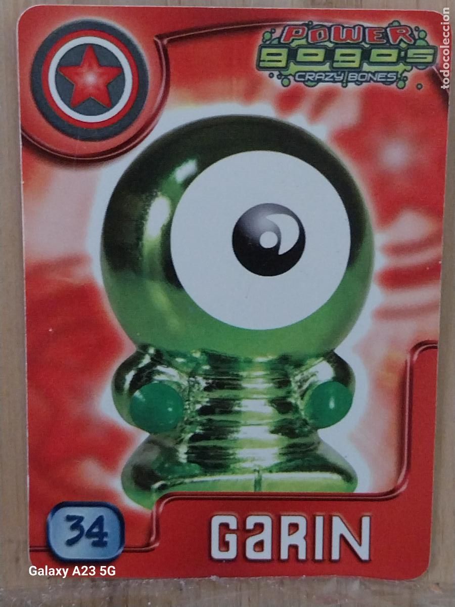 Coleccionismo cromos antiguos: GOGO&acute;S CRAZY BONES POWER SERIE 4 2009 CROMO 34 GARIN ** CARD ORIGINAL GOGOS