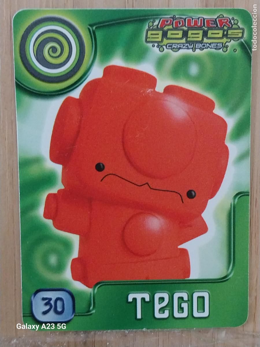 Coleccionismo cromos antiguos: GOGO&acute;S CRAZY BONES POWER SERIE 4 2009 CROMO 30 TEGO ** CARD ORIGINAL GOGOS