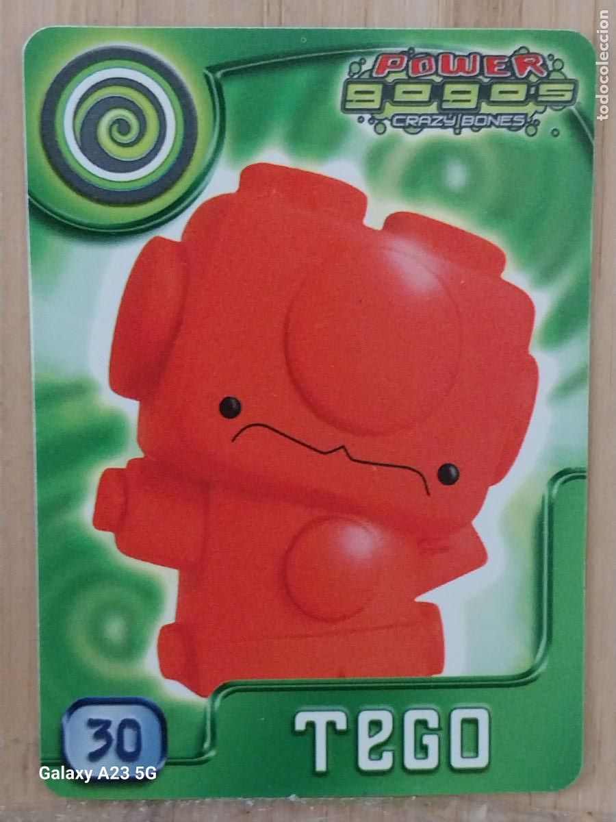 Coleccionismo cromos antiguos: GOGO&acute;S CRAZY BONES POWER SERIE 4 2009 CROMO 30 TEGO * CARD ORIGINAL GOGOS
