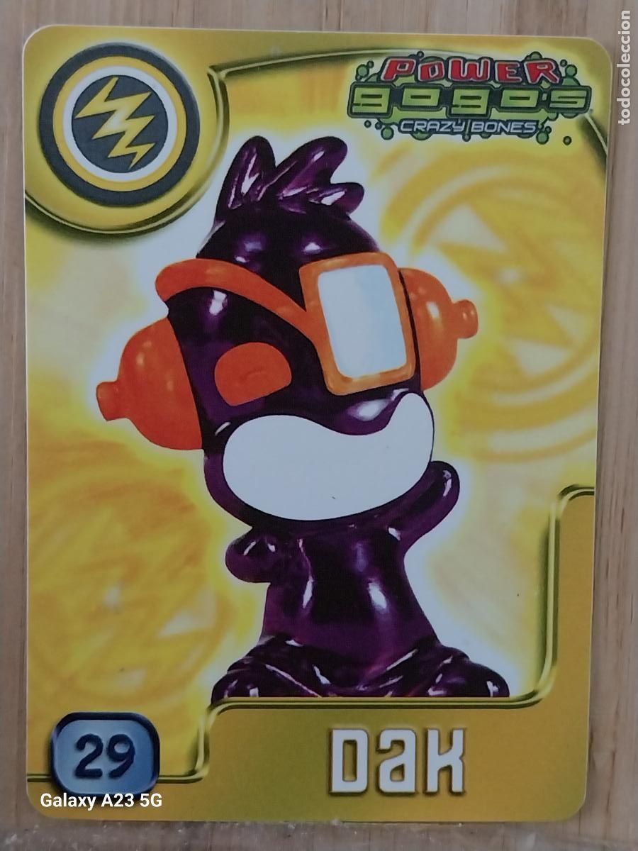 Coleccionismo cromos antiguos: GOGO&acute;S CRAZY BONES POWER SERIE 4 2009 CROMO 29 DAK * CARD ORIGINAL GOGOS