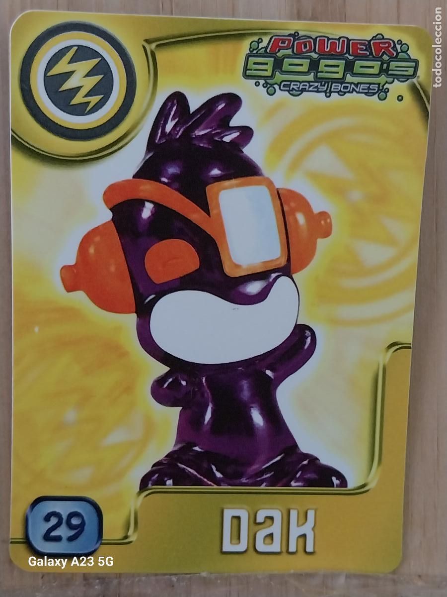 Coleccionismo cromos antiguos: GOGO&acute;S CRAZY BONES POWER SERIE 4 2009 CROMO 29 DAK CARD ORIGINAL GOGOS