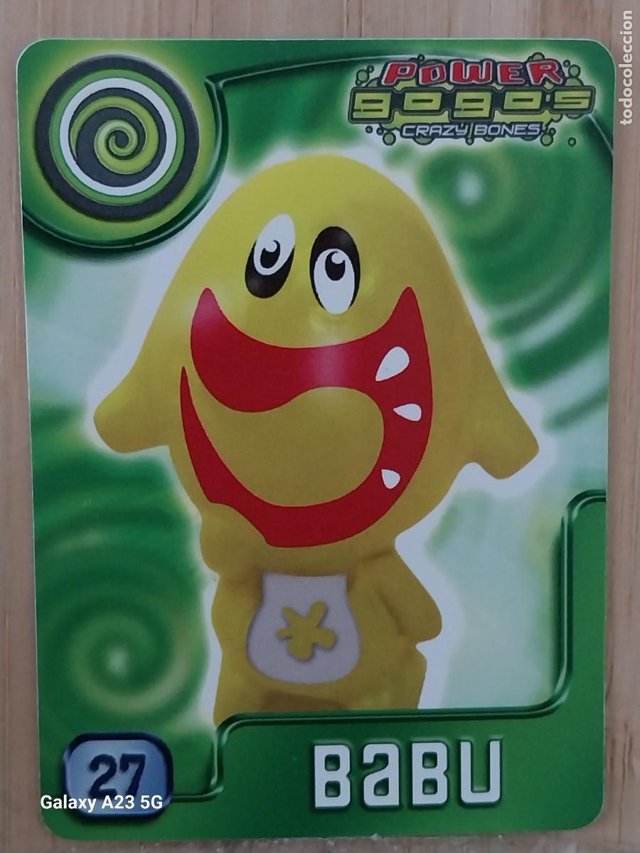Coleccionismo cromos antiguos: GOGO&acute;S CRAZY BONES POWER SERIE 4 2009 CROMO 27 BABU *** CARD ORIGINAL GOGOS