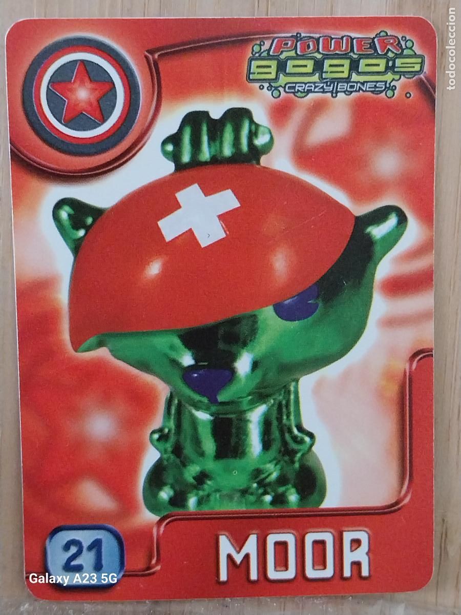 Coleccionismo cromos antiguos: GOGO&acute;S CRAZY BONES POWER SERIE 4 2009 CROMO 21 MOOR *** CARD ORIGINAL GOGOS