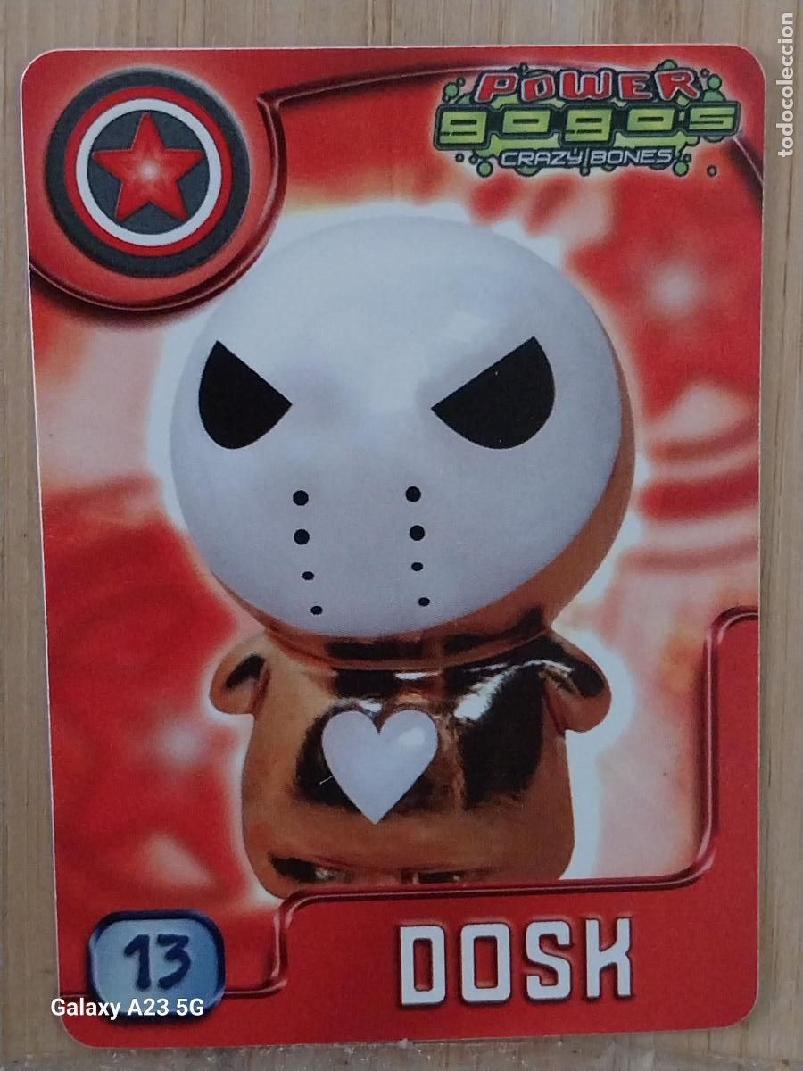 Coleccionismo cromos antiguos: GOGO&acute;S CRAZY BONES POWER SERIE 4 2009 CROMO DUMIEL 13 DOSK *** CARD ORIGINAL GOGOS