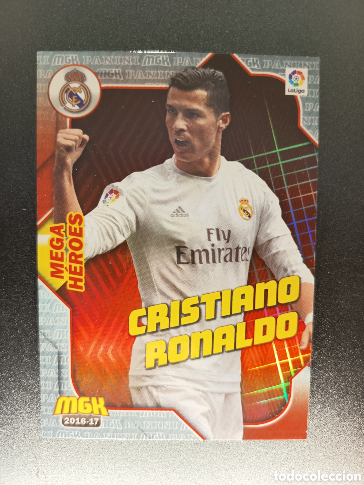 Coleccionismo cromos antiguos: 350 CRISTIANO RONALDO MEGA H&Eacute;ROES REAL MADRID CF MEGACRACKS PANINI 2016-17 2016 2017