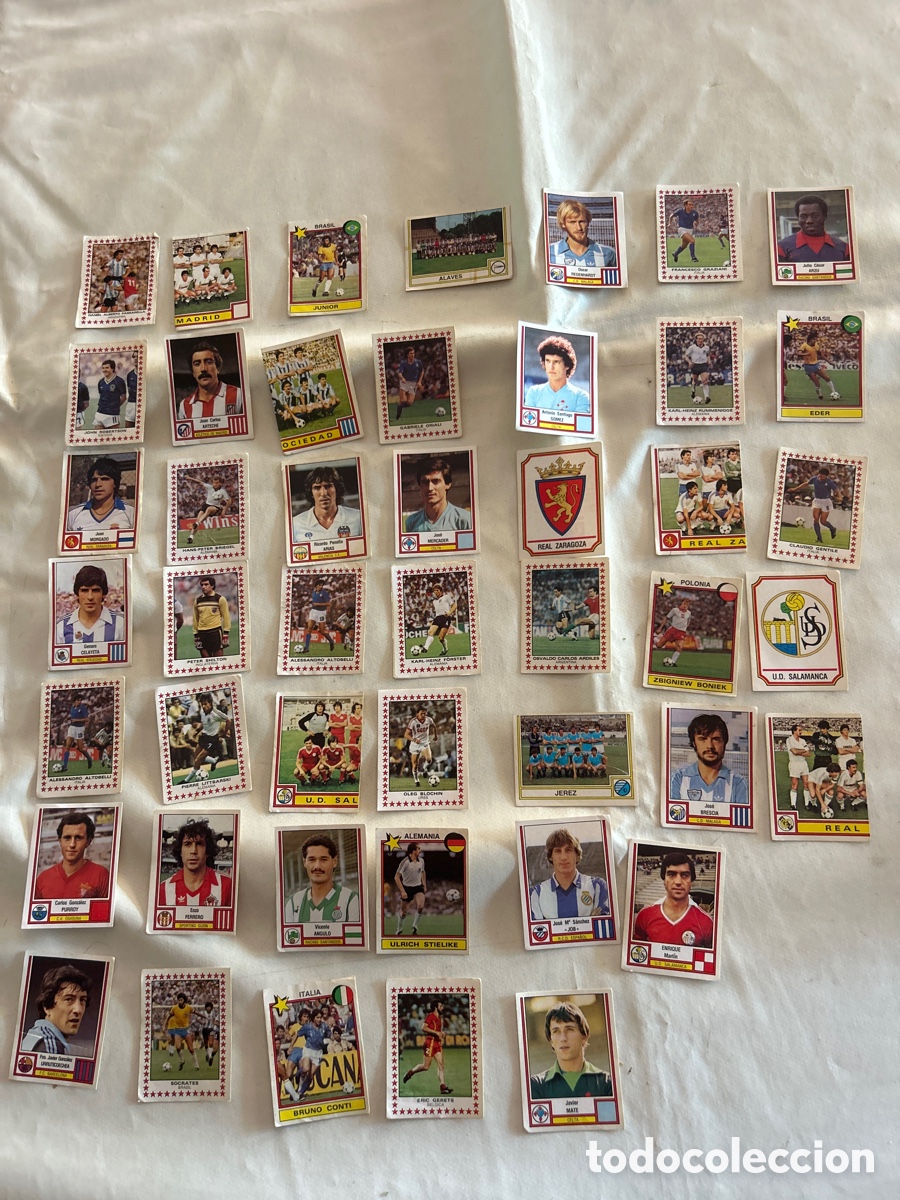 Coleccionismo cromos antiguos: Lote de 46 cromos Futbol 83 de Panrico